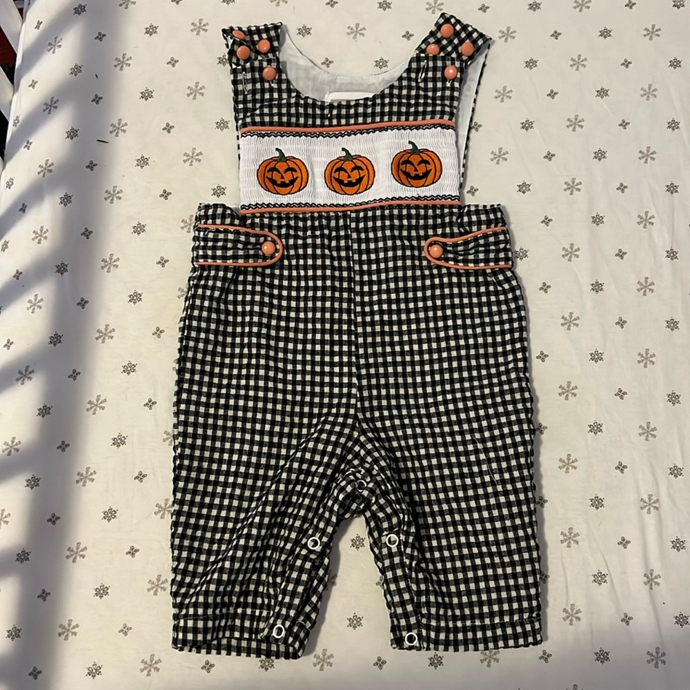 Halloween smocked Jon-Jon